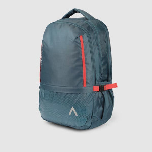 Unisex Blue Self-Design Backpack with USB Charging Port